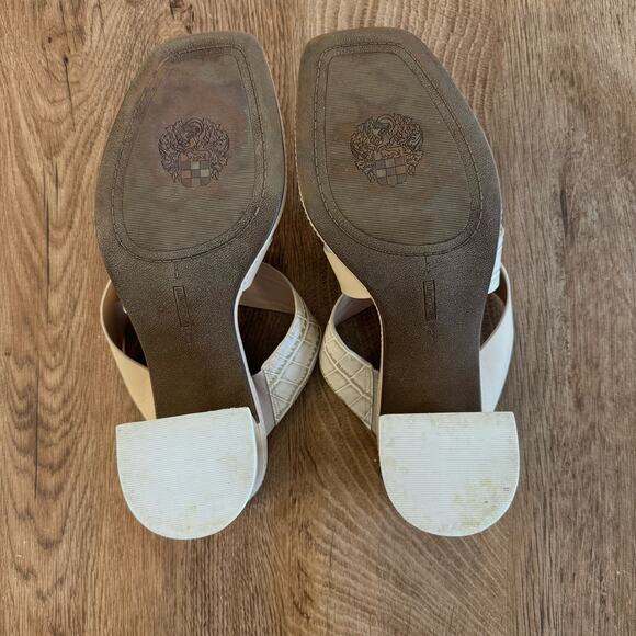 Vince Camuto | Saygan Noli Taupe Leather Sandal | Women’s Size 9.5 - Picture 7 of 12